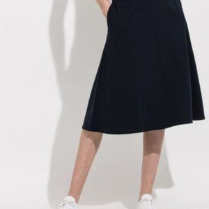 Kit & Ace front of A line skirt, Heathered grey
